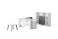 BG-2505A White Staff Desk for Office Furniture Dealers for Kenya Office Fit-Out Projects