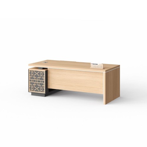 BG-2538 Office Desk with Modern Wood Finish for Kenya Office Fit-Out Projects