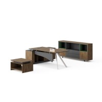 BG-2536LA L Shape Manager Office Desk with Storage Africa Importer B2B Supply