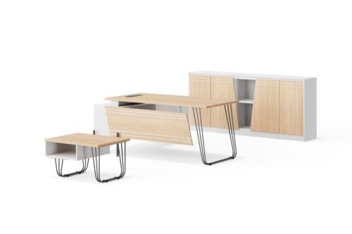 BG-2569LA L Shape Manager Desk with Modern Design for African Office Furniture Importers